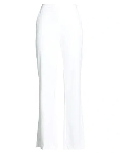 Imperial Woman Pants White Size Xl Polyester, Elastane