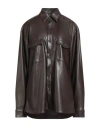 Imperial Woman Shirt Dark Brown Size L Polyurethane