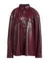 Imperial Woman Shirt Garnet Size L Polyurethane In Burgundy