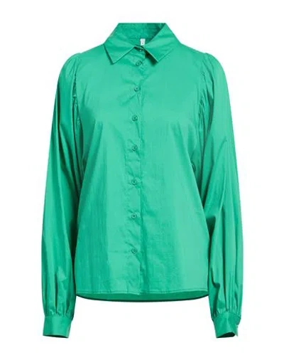 Imperial Woman Shirt Green Size M Cotton, Polyamide, Elastane