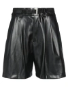 Imperial Woman Shorts & Bermuda Shorts Black Size S Polyester, Polyurethane In Black