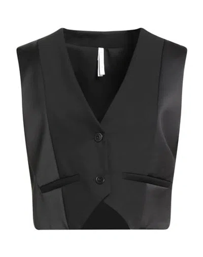 Imperial Woman Tailored Vest Black Size M Polyester, Viscose, Elastane