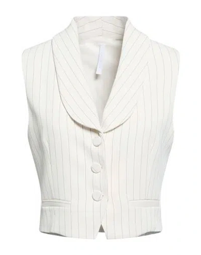 Imperial Woman Tailored Vest Cream Size S Polyester, Elastane In White