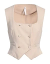Imperial Woman Tailored Vest Ivory Size S Polyester, Elastane In White