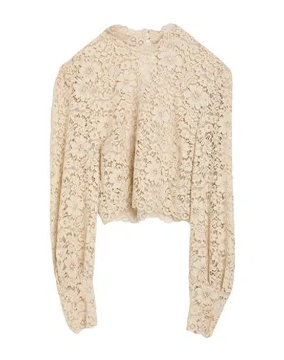 Imperial Woman Top Beige Size M Viscose, Cotton, Polyamide In Neutral