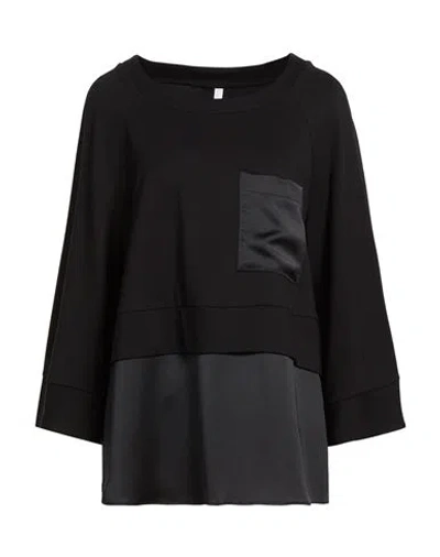 Imperial Woman Top Black Size L Viscose, Polyamide, Elastane