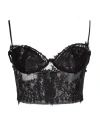 Imperial Woman Top Black Size S Polyamide, Elastane In Black