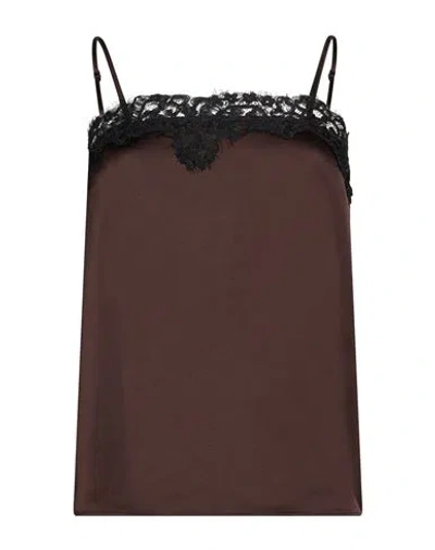 Imperial Woman Top Chocolate Brown Size Xs Polyester
