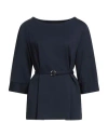Imperial Woman Top Midnight Blue Size Xl Viscose, Polyamide, Elastane In Blue