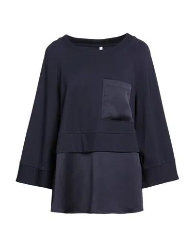 Imperial Woman Top Navy Size M Viscose, Polyamide, Elastane In Blue