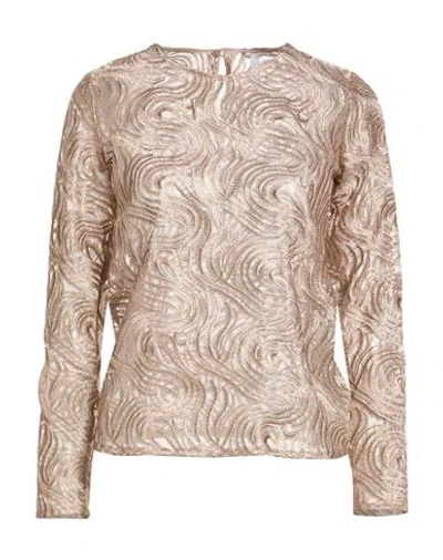 Imperial Woman Top Platinum Size M Polyester In Neutral