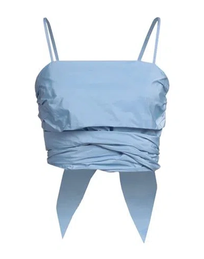 Imperial Woman Top Sky Blue Size M Polyester