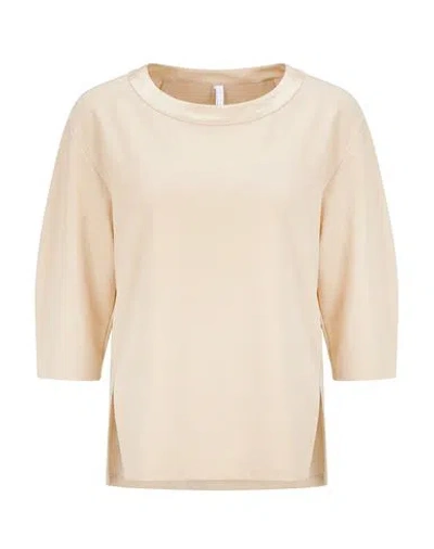 Imperial Woman T-shirt Beige Size Xxs Viscose, Polyamide, Elastane In Nude