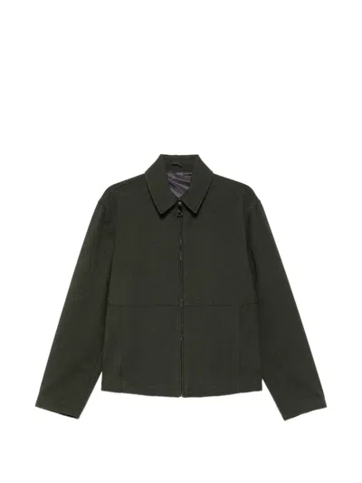 Imperial Zip-up Collared Jacket In Green