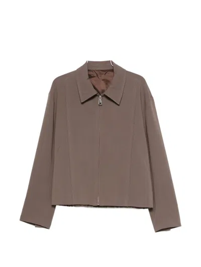 Imperial Zip-up Panelled Jacket In Multi