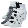 Implus Girls   Sof Sole Low Quarter Lettuce Edge Socks 6 Pack In White