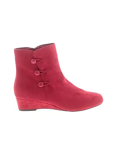 Pre-owned Impo Ankle Boots In Red