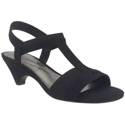 Impo Eara Womens Stretch Man Made Ankle Strap In Black
