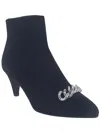 Impo Elicia Chain Womens Faux Suede Booties In Black