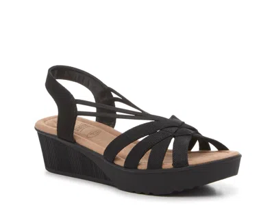 Impo Evalina Wedge Sandal In Black