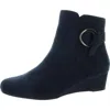 Impo Garwin Womens Faux Suede Wedge Ankle Boots In Multi