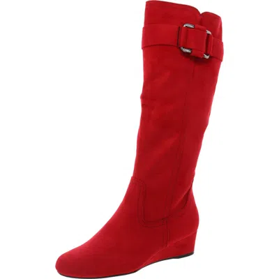 Impo Genia Womens Faux Suede Tall Knee-high Boots