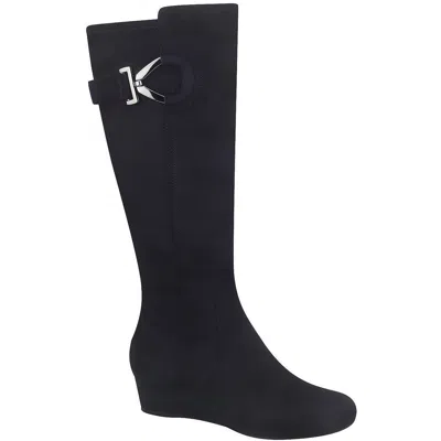 Impo Georgia Womens Memory Foam Manmade Knee-high Boots In Black