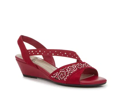 Impo Giavanna Wedge Sandal In Red