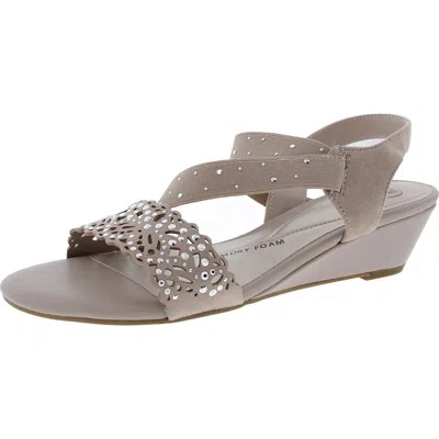 Impo Gisela Womens Memory Foam Man Made Wedge Sandals In Multi