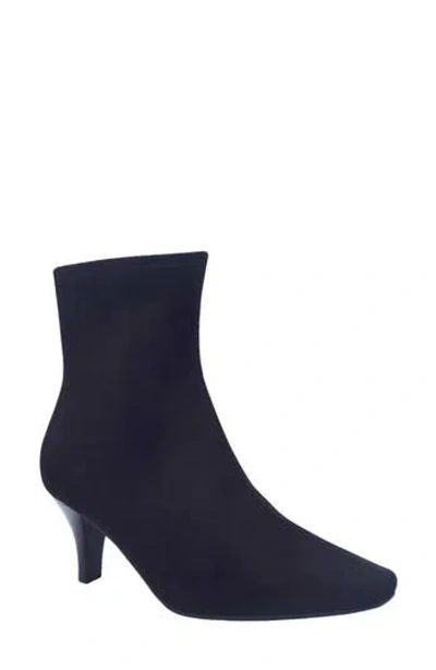 Impo Naja Stretch Ankle Bootie In Black Suede