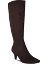 Impo Namora Womens Wide Calf Zipper Knee-high Boots In Beige