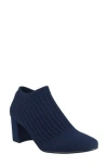 Impo Nancia Stretch Knit Ankle Boot In Midnight Blue