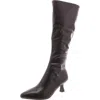 Impo Nyree Womens Faux Leather Memory Foam Knee-high Boots In Beige