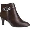 Impo Nyssa Womens Zipper Man Made Ankle Boots In Brown