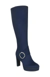 Impo Women's Orian Stretch Boots With Memory Foam In Midnight Blue