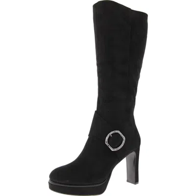 Impo Orian Womens Faux Leather Round Toe Knee-high Boots In Black