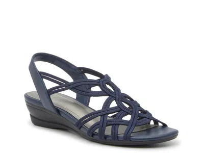 Impo Raquel Wedge Sandal In Blue