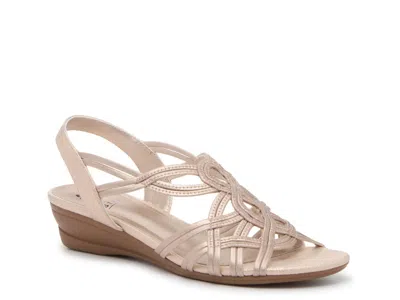 Impo Raquel Wedge Sandal In Gold
