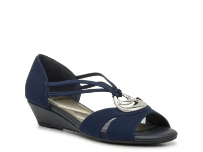 Impo Rosemary Wedge Sandal In Blue