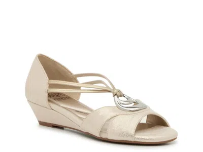 Impo Rosemary Wedge Sandal In Silver
