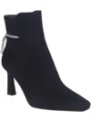 Impo Vangie Womens Faux Suede Embellished Ankle Boots In Black