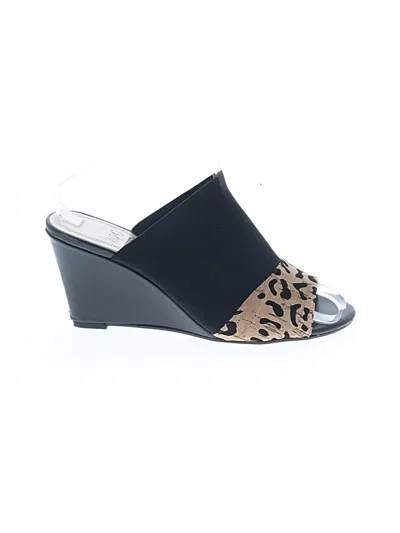 Pre-owned Impo Wedges In Black