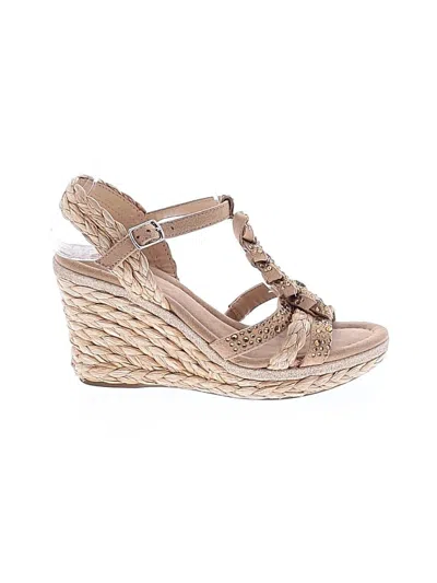 Pre-owned Impo Wedges In Tan