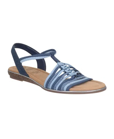 Impo Women's Barella Stretch Flat Sandals In Denim Multi
