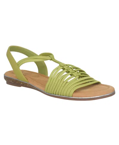 Impo Women's Bellita Stretch Flat Sandals In Kiwi