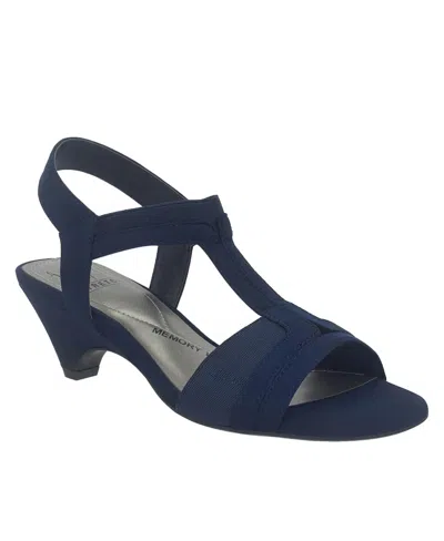 Impo Women's Eara Stretch Dress Sandals In Midnight Blue