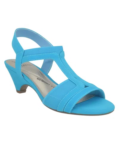 Impo Women's Eara Stretch Dress Sandals In Ocean Blue
