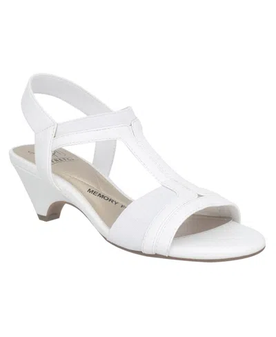 Impo Women's Eara Stretch Dress Sandals In White