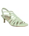 Impo Emeeline Womens Strappy Manmade Slingback Heels In Mint Green