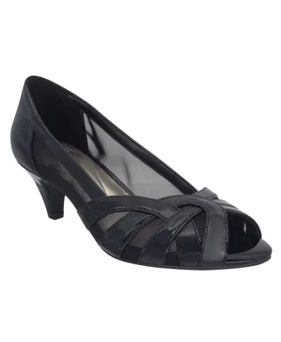 Impo Women's Eshana Peep Toe Pumps In Black